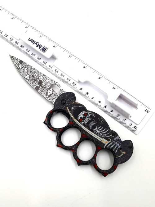 Tools & Knives - Unleash the Power: The Brass Knuckle Pocket Knife